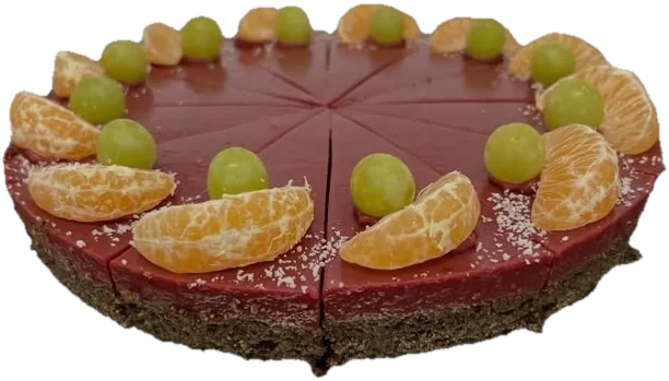 Torta s mandarinkami a hroznom