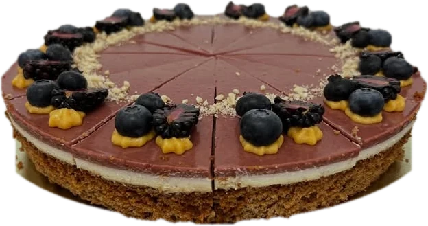Torta s čučoriedkami a černicami