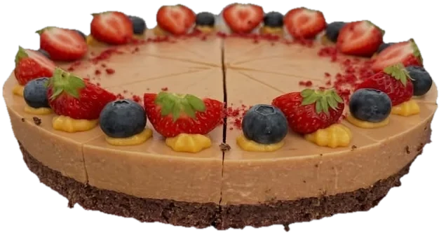 Torta s jahodami a čučoriedkami